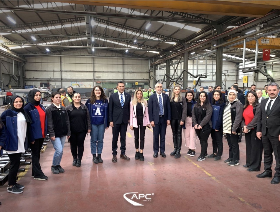 Prof. Dr. Vedat Işıkhan ve Pursaklar Belediye Başkanı Ertuğrul Çetin Fabrika Ziyareti